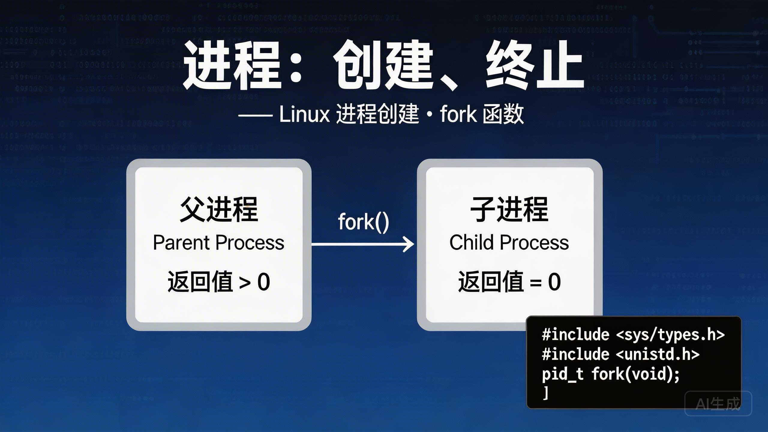 进程：创建、终止