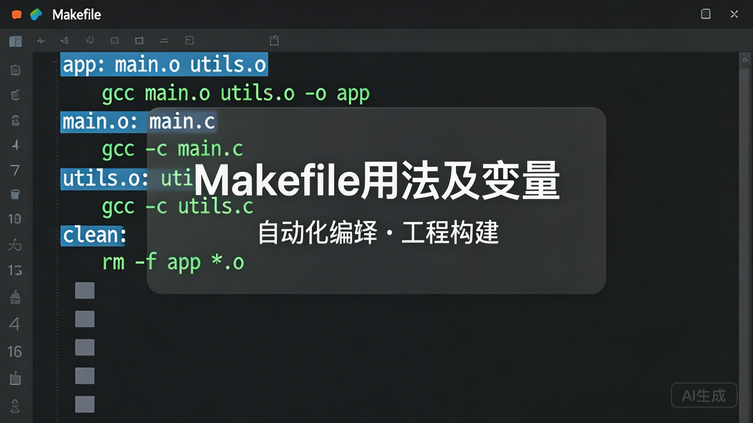 Makefile用法及变量