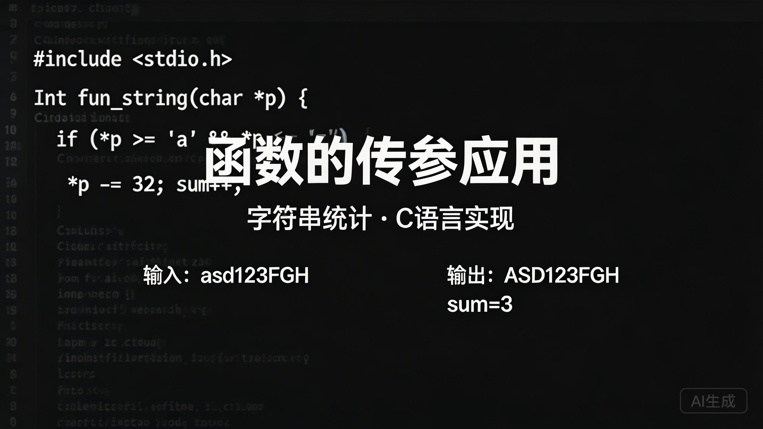 函数的传参应用