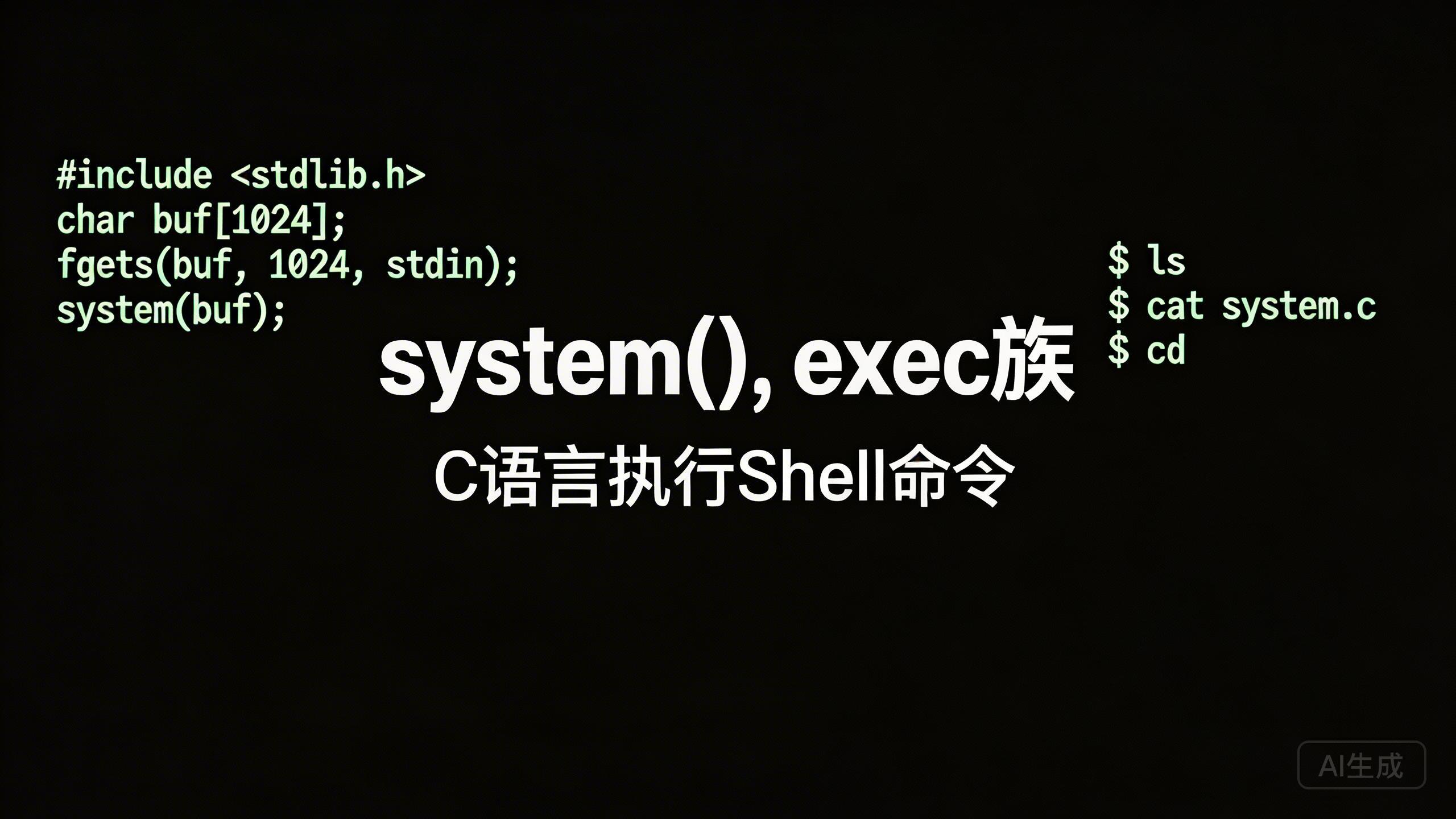 system()、exec族